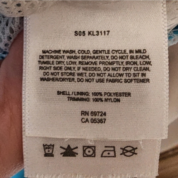 Columbia Blue Colorblock Windbreaker Raincoat - Picture 6 of 15